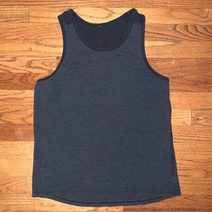 THE Basic Tank top Men Small Lululemon Black Gray